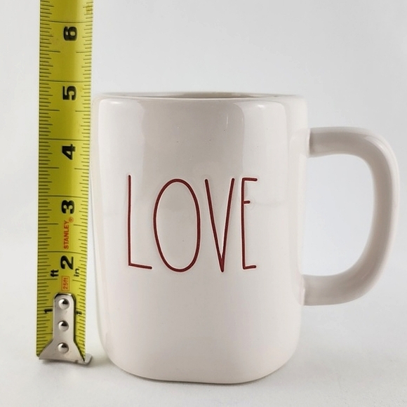⭐️2/ $50⭐️ Rae Dunn Artisan Collection White Coffee Tea Mug Large Letters  LOVE - Picture 11 of 11